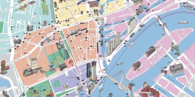 Карта на Ротердам забележителности 