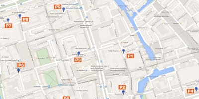 Карта на Ротердам зони за паркиране 