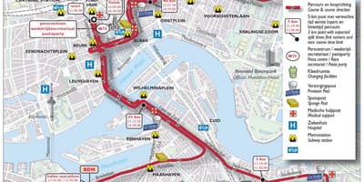 Карта на Ротердам маратон 